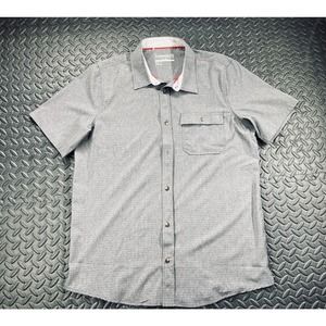Avalanche Shirt Adult Large Gray Button Up Button Pocket Outdoor Casual Men